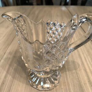 Heavy Cut Glass Serving Jug /Pitcher